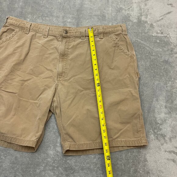 Carhartt Carpenter Shorts Size 50 x 9 Canvas Utility Work Shorts B147 DKH Brown - Picture 3 of 11